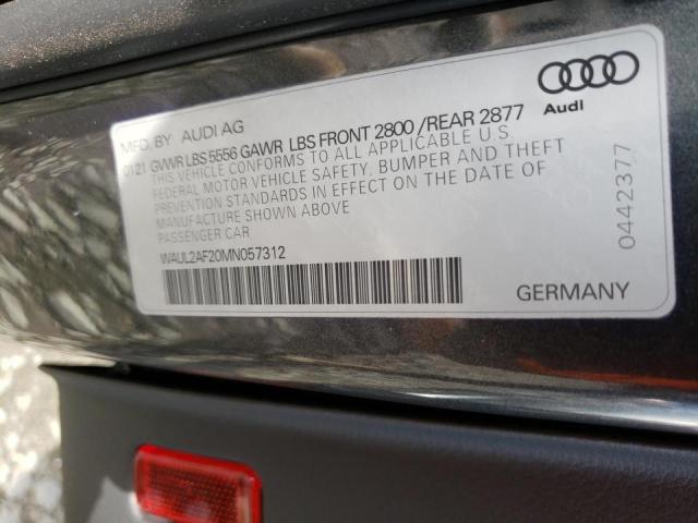 Photo 9 VIN: WAUL2AF20MN057312 - AUDI A6 PREMIUM 