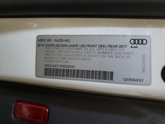 Photo 11 VIN: WAUL2AF21KN028043 - AUDI A6 PREMIUM 