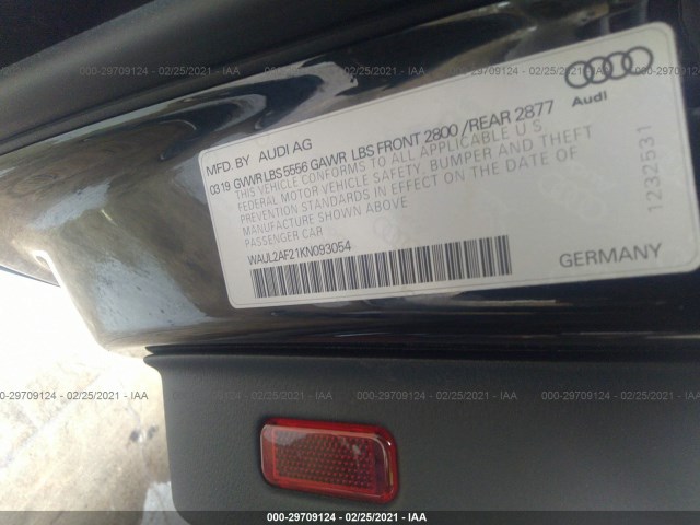 Photo 8 VIN: WAUL2AF21KN093054 - AUDI A6 