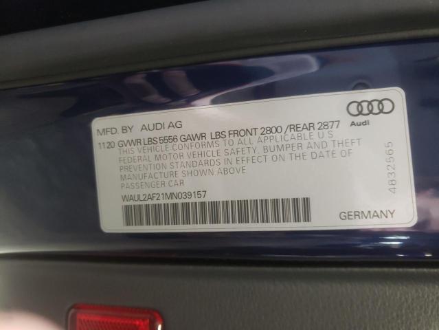 Photo 9 VIN: WAUL2AF21MN039157 - AUDI A6 PREMIUM 