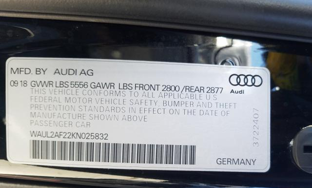 Photo 9 VIN: WAUL2AF22KN025832 - AUDI A6 