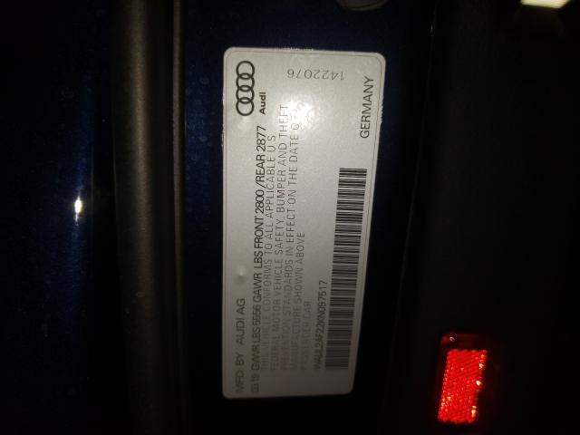 Photo 9 VIN: WAUL2AF22KN097517 - AUDI A6 