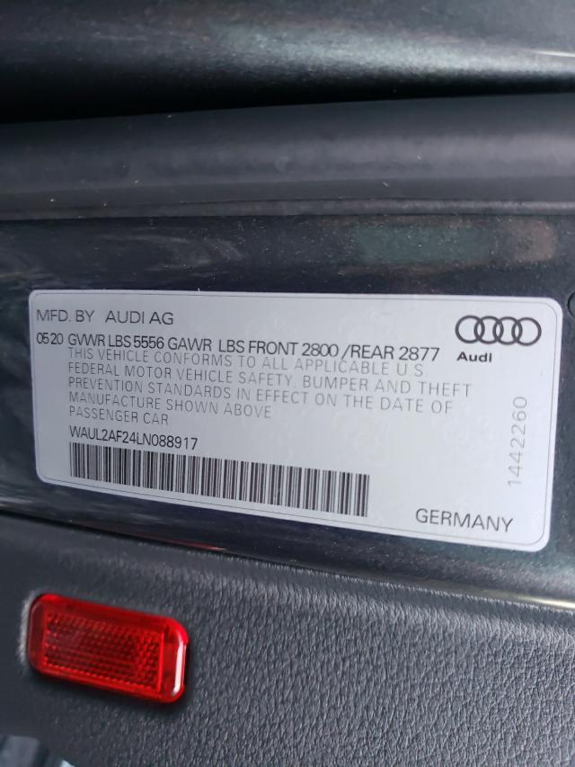 Photo 9 VIN: WAUL2AF24LN088917 - AUDI A6 PREMIUM 