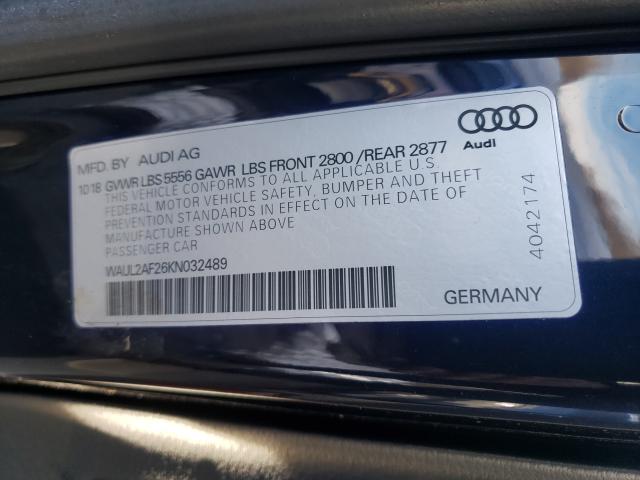 Photo 9 VIN: WAUL2AF26KN032489 - AUDI A6 PREMIUM 