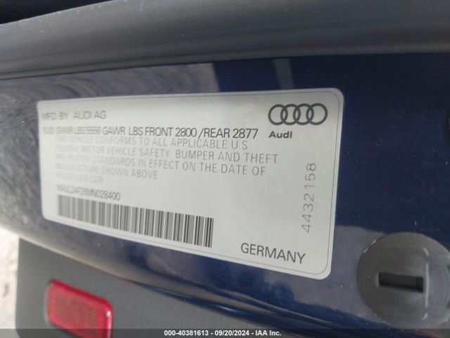 Photo 8 VIN: WAUL2AF26MN028400 - AUDI A6 