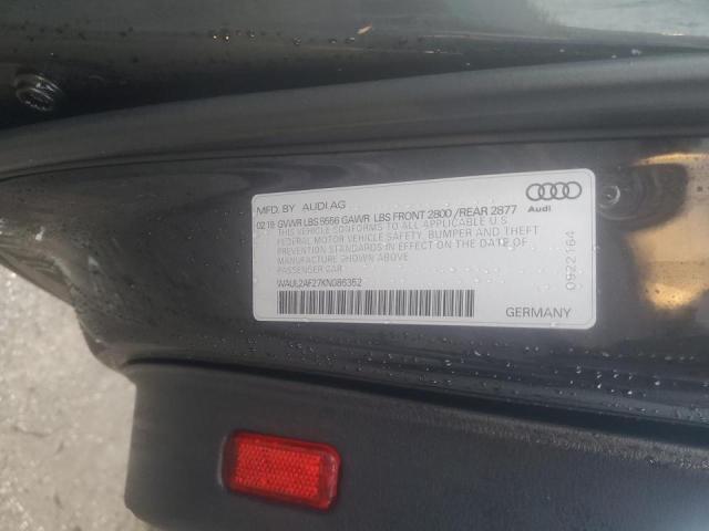 Photo 12 VIN: WAUL2AF27KN086352 - AUDI A6 PREMIUM 