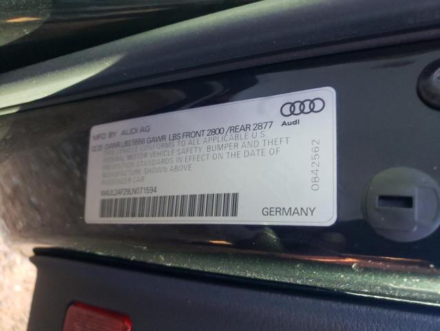 Photo 9 VIN: WAUL2AF29LN071594 - AUDI A6 PREMIUM 