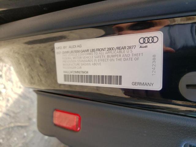 Photo 11 VIN: WAUL2AF29MN078434 - AUDI A6 