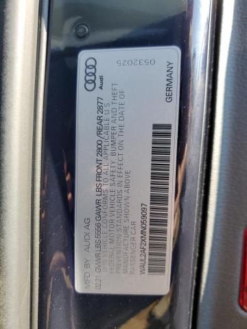 Photo 9 VIN: WAUL2AF2XMN059097 - AUDI A6 PREMIUM 