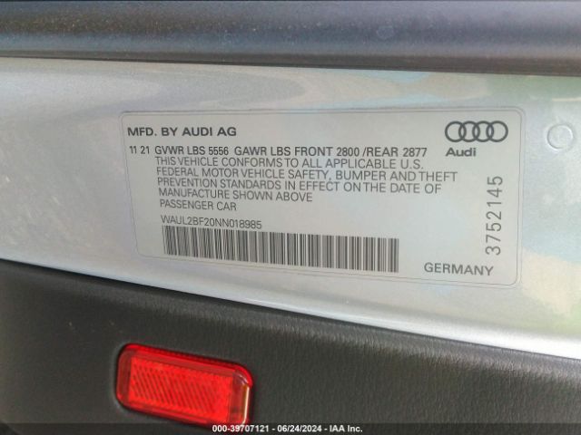 Photo 8 VIN: WAUL2BF20NN018985 - AUDI A6 