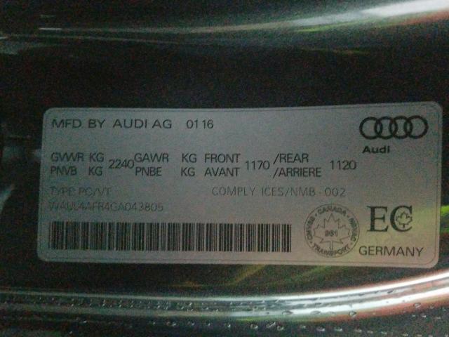 Photo 9 VIN: WAUL4AFR4GA043805 - AUDI S5 TECHNIK 