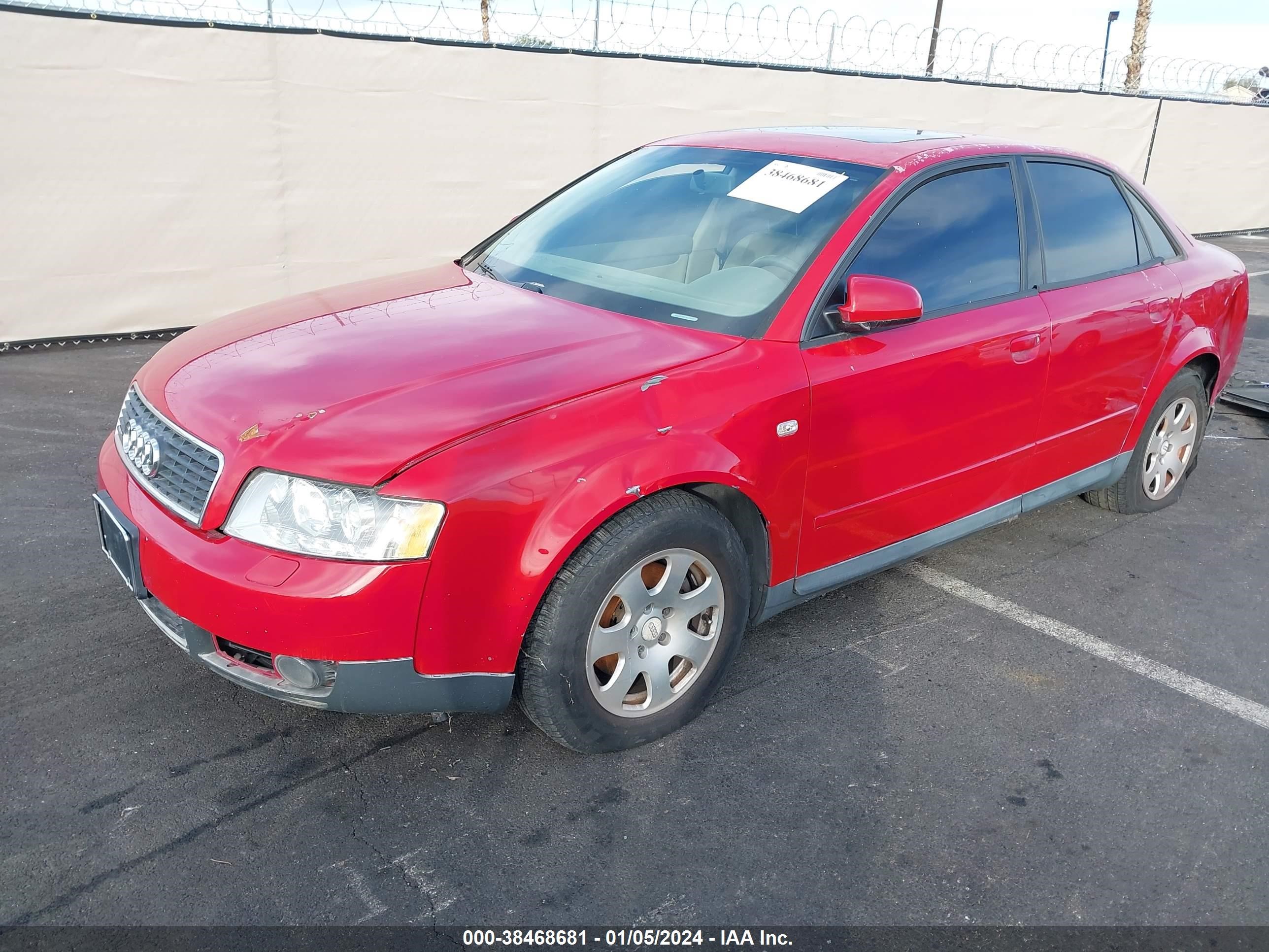 Photo 1 VIN: WAULC68E73A108425 - AUDI A4 