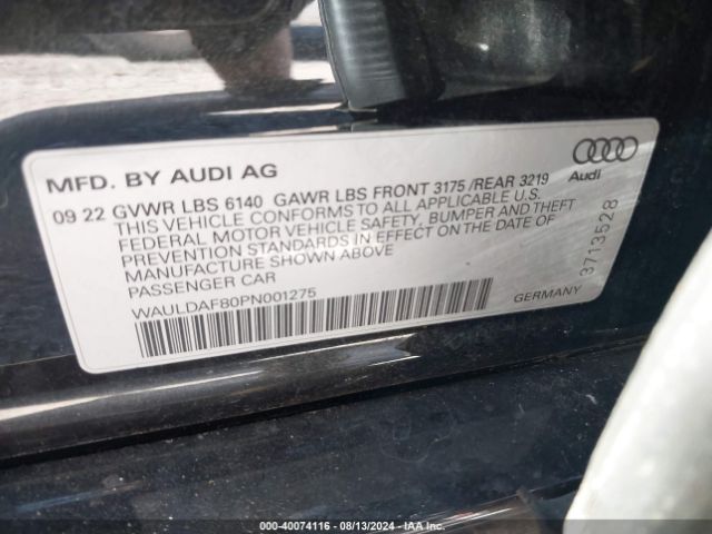 Photo 8 VIN: WAULDAF80PN001275 - AUDI A8 L 