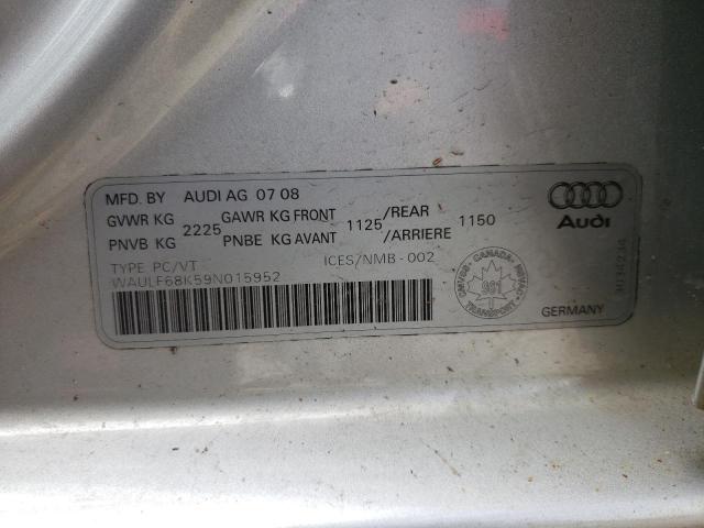 Photo 9 VIN: WAULF68K59N015952 - AUDI A4 2.0T QU 