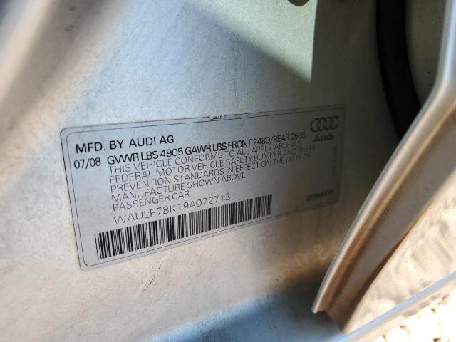 Photo 11 VIN: WAULF78K19A072713 - AUDI A4 2.0T QU 