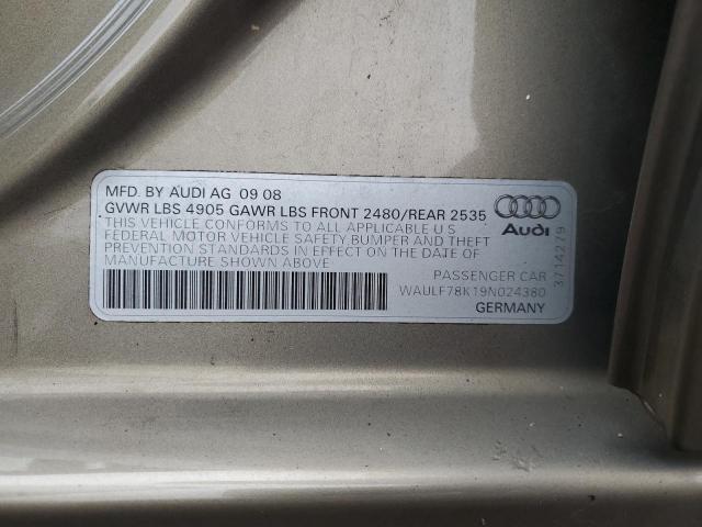 Photo 11 VIN: WAULF78K19N024380 - AUDI A4 