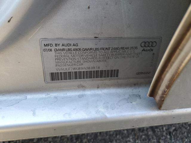 Photo 11 VIN: WAULF78K89A083918 - AUDI A4 