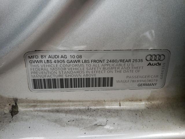 Photo 12 VIN: WAULF78K89N038079 - AUDI A4 