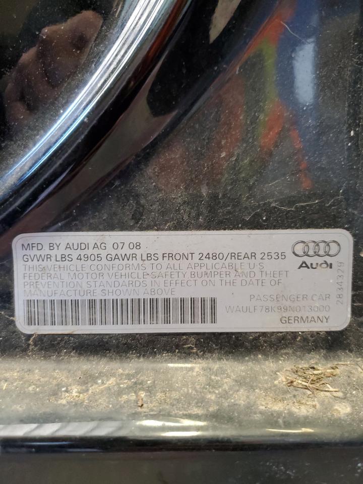 Photo 11 VIN: WAULF78K99N013000 - AUDI A4 