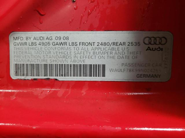 Photo 11 VIN: WAULF78K99N024255 - AUDI A4 