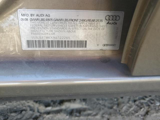 Photo 11 VIN: WAULF78KX9A122265 - AUDI A4 2.0T QU 