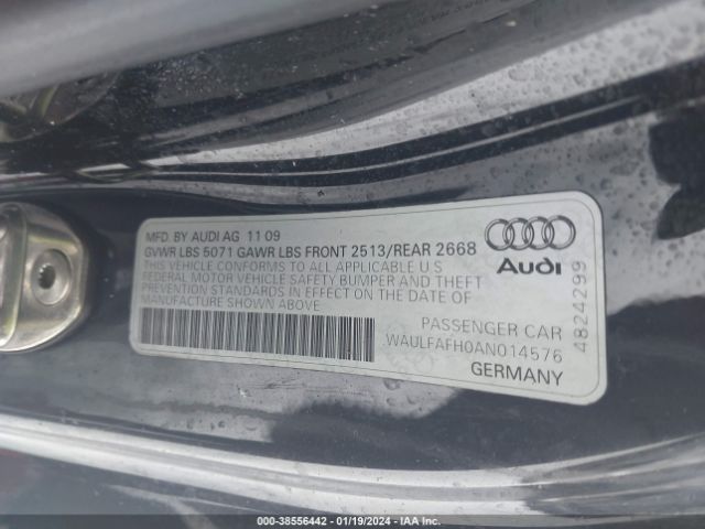 Photo 8 VIN: WAULFAFH0AN014576 - AUDI A5 