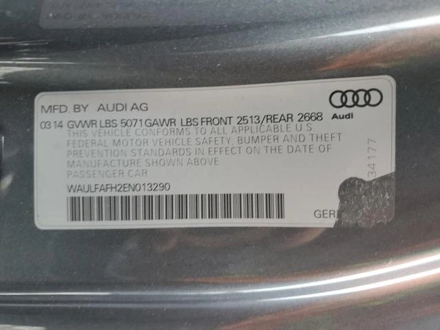 Photo 11 VIN: WAULFAFH2EN013290 - AUDI A5 PREMIUM 