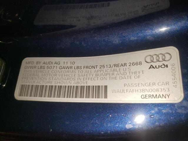 Photo 9 VIN: WAULFAFH3BN008353 - AUDI A5 PREMIUM 