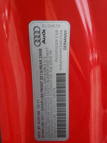 Photo 11 VIN: WAULFAFH4CN002546 - AUDI A5 