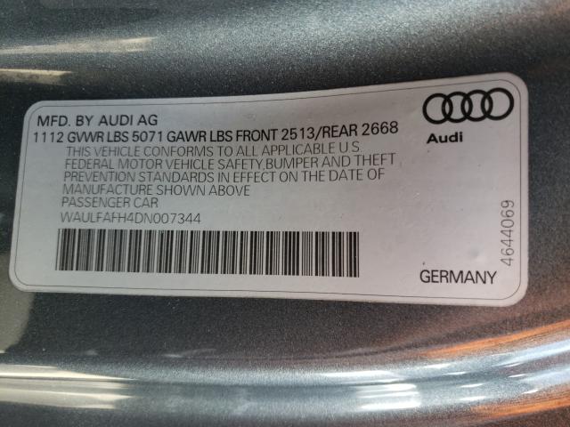 Photo 9 VIN: WAULFAFH4DN007344 - AUDI A5 PREMIUM 