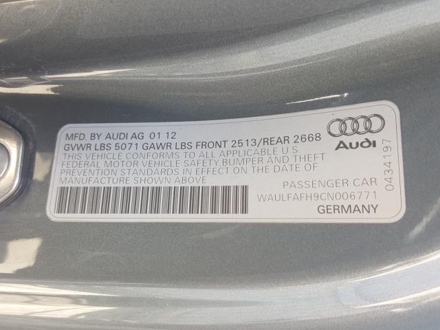 Photo 9 VIN: WAULFAFH9CN006771 - AUDI A5 PREMIUM 