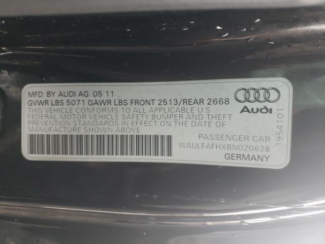 Photo 9 VIN: WAULFAFHXBN020628 - AUDI A5 