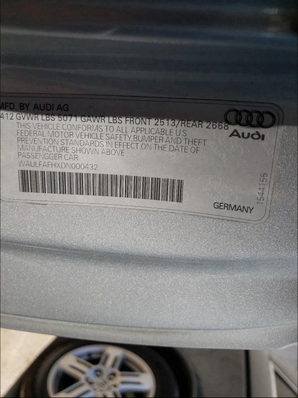 Photo 9 VIN: WAULFAFHXDN000432 - AUDI A5 PREMIUM 