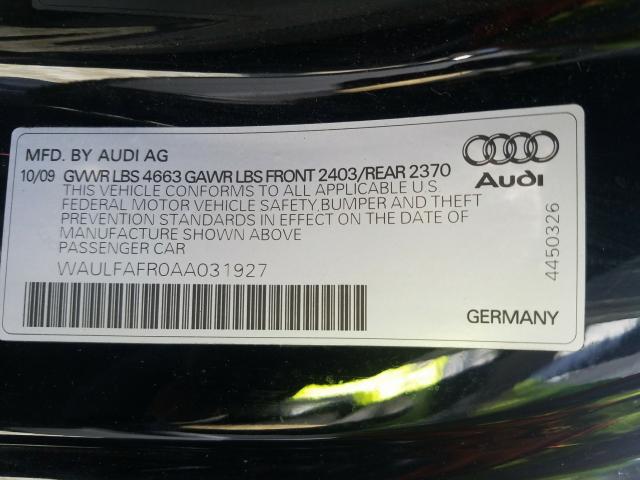 Photo 9 VIN: WAULFAFR0AA031927 - AUDI A5 PREMIUM 