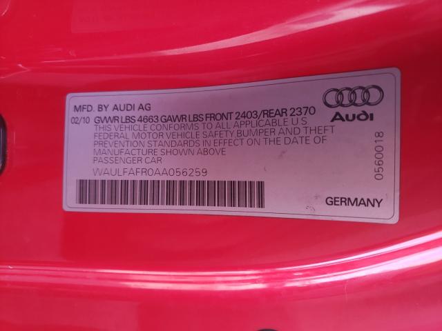 Photo 9 VIN: WAULFAFR0AA056259 - AUDI A5 PREMIUM 