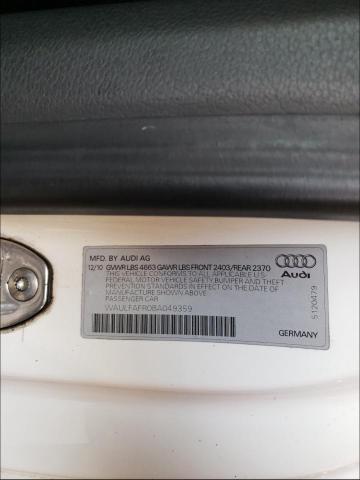 Photo 9 VIN: WAULFAFR0BA049359 - AUDI A5 PREMIUM 