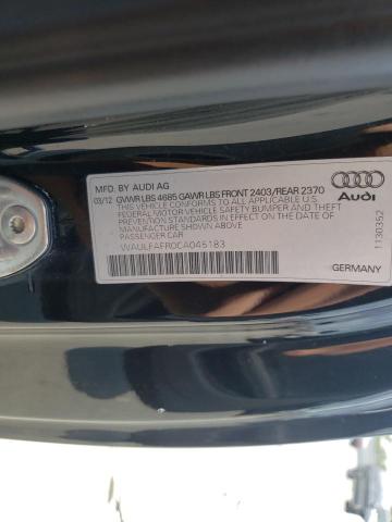 Photo 9 VIN: WAULFAFR0CA045183 - AUDI A5 PREMIUM 