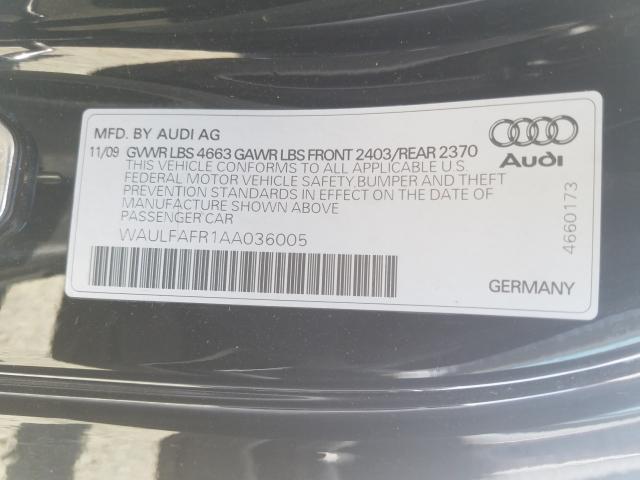 Photo 9 VIN: WAULFAFR1AA036005 - AUDI A5 PREMIUM 