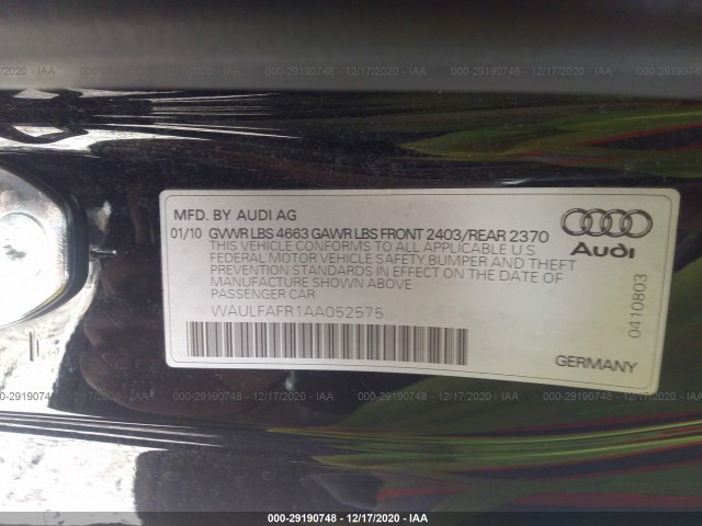 Photo 8 VIN: WAULFAFR1AA052575 - AUDI A5 