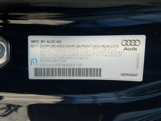 Photo 9 VIN: WAULFAFR1BA059124 - AUDI A5 PREMIUM 