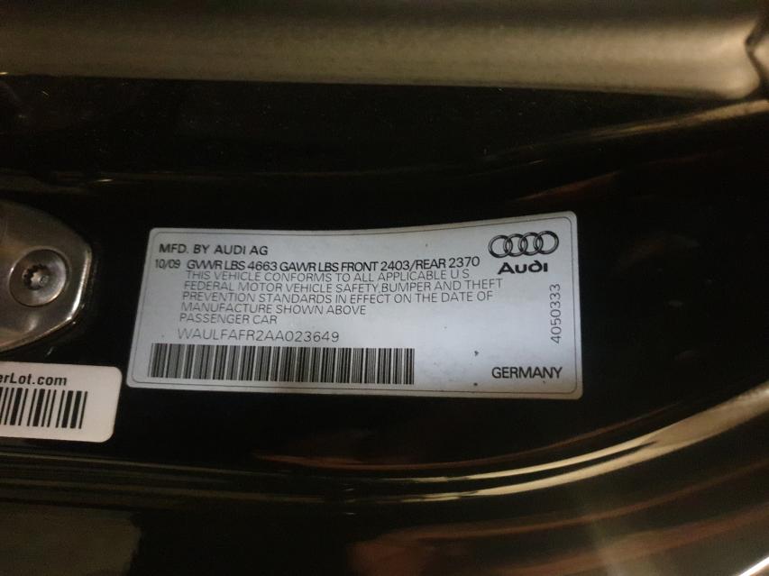 Photo 9 VIN: WAULFAFR2AA023649 - AUDI A5 PREMIUM 