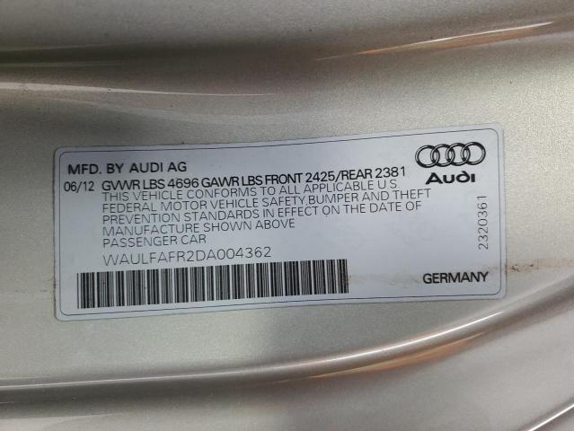 Photo 11 VIN: WAULFAFR2DA004362 - AUDI A5 PREMIUM 