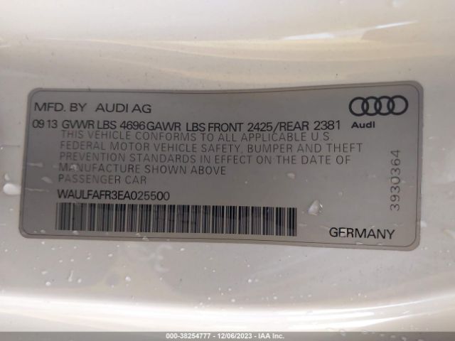 Photo 8 VIN: WAULFAFR3EA025500 - AUDI A5 