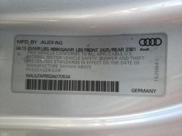 Photo 9 VIN: WAULFAFR5DA070534 - AUDI A5 