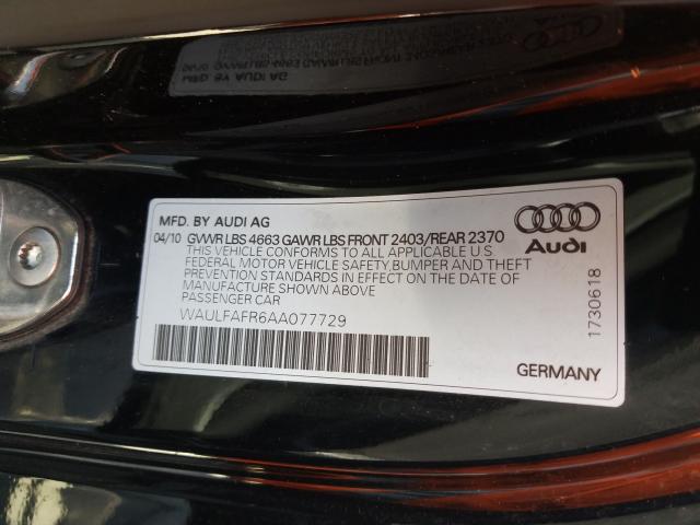 Photo 9 VIN: WAULFAFR6AA077729 - AUDI A5 PREMIUM 