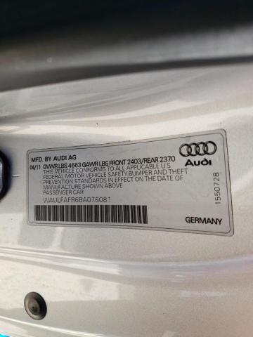 Photo 9 VIN: WAULFAFR6BA076081 - AUDI A5 PREMIUM 