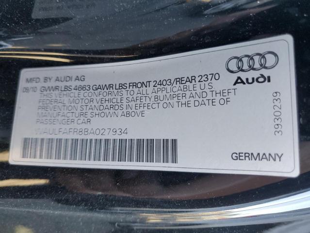 Photo 11 VIN: WAULFAFR8BA027934 - AUDI A5 