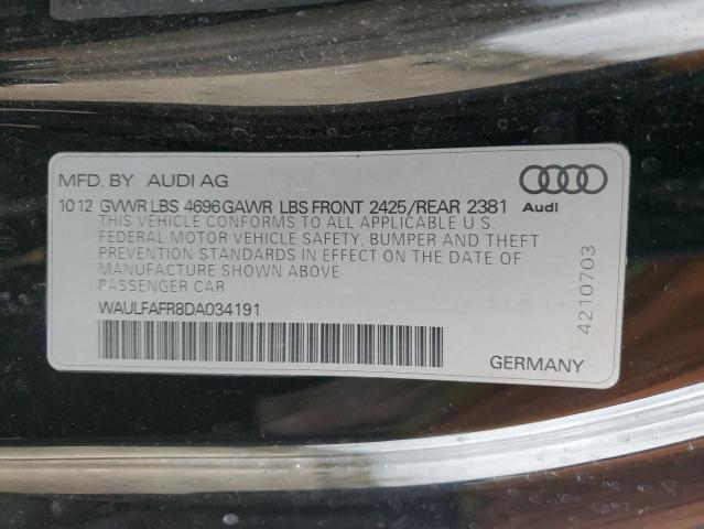 Photo 12 VIN: WAULFAFR8DA034191 - AUDI A5 