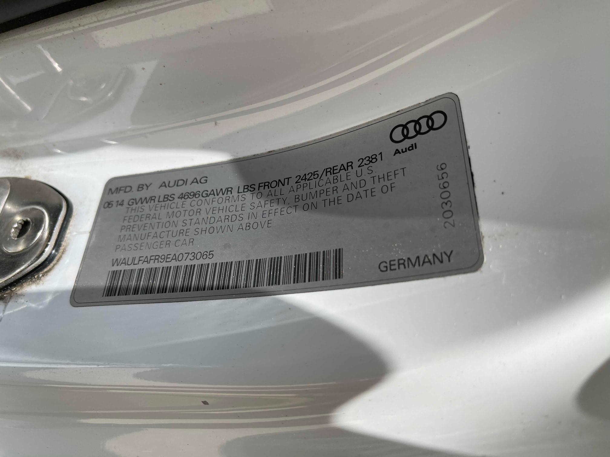 Photo 9 VIN: WAULFAFR9EA073065 - AUDI A5 