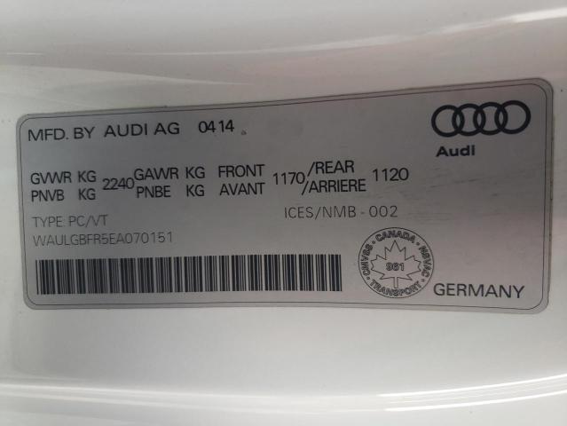 Photo 9 VIN: WAULGBFR5EA070151 - AUDI S5 PREMIUM 